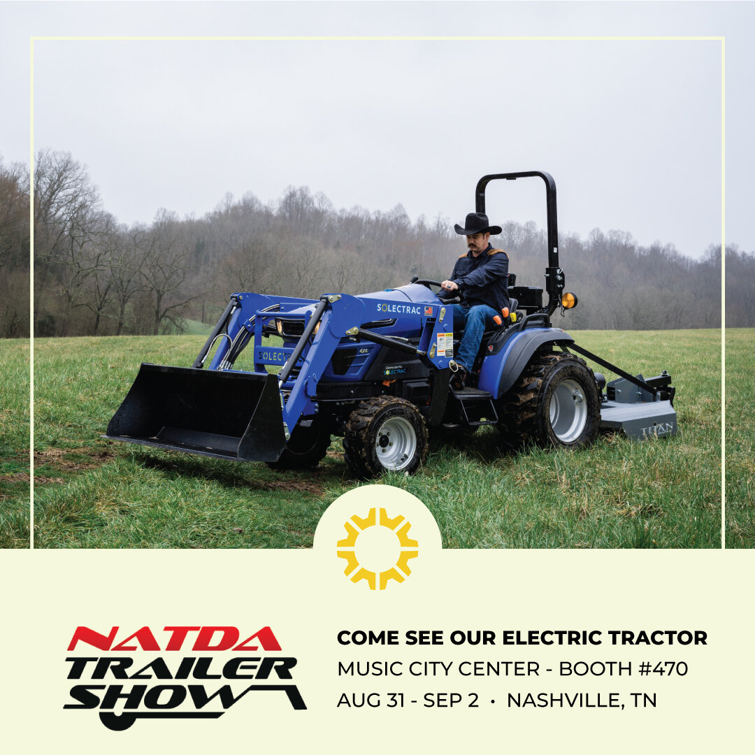 We'll be at NATDA Trailer Show with our East Coast partner Nolan Manufacturing this week in #Nashville. #NATDA is the largest trailer dealership trade show in North America and our innovative e25 #ElectricTractor will be on display in booth 470. Link