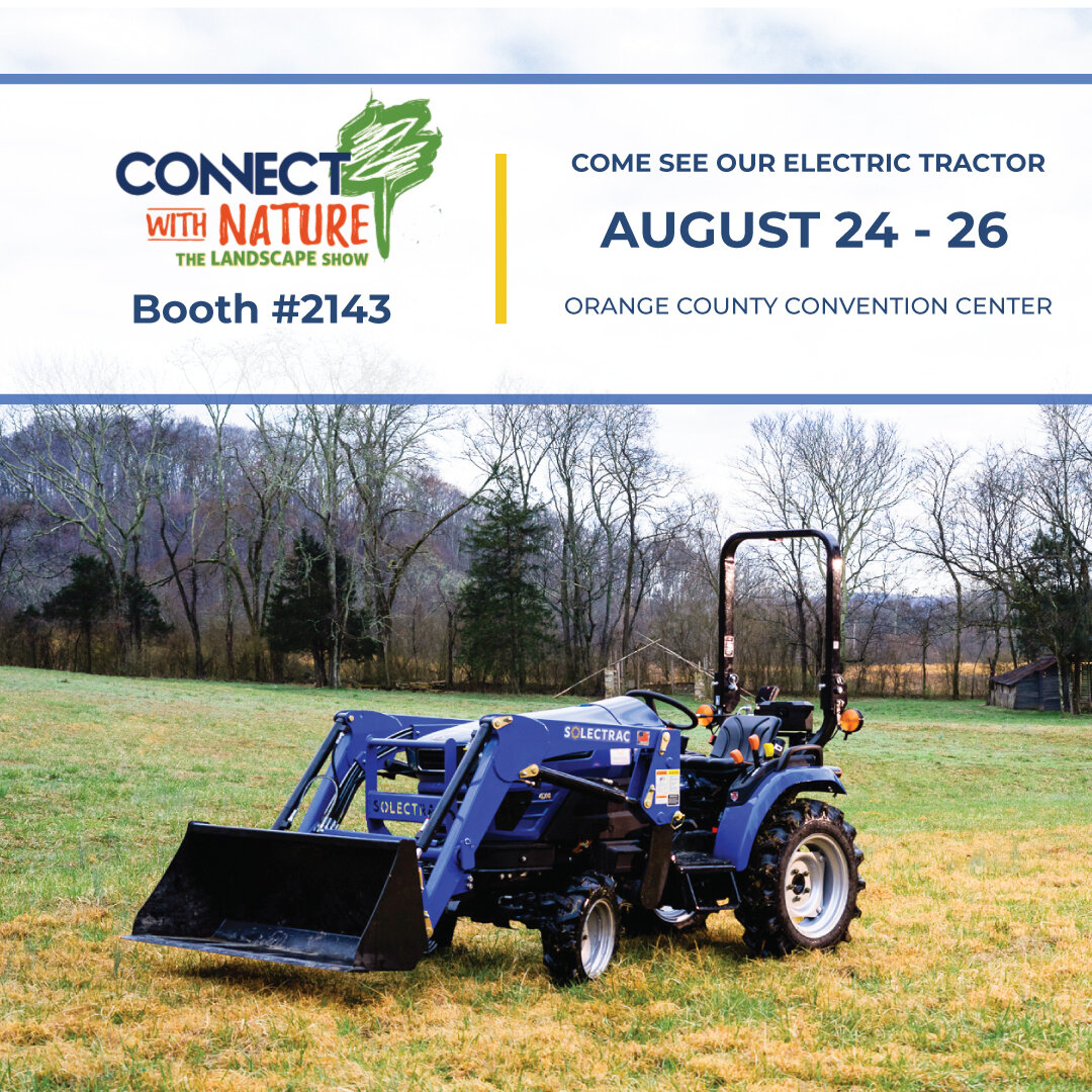 Aug. 24 &ndash; 26: We're headed to The Landscape Show with @lovepowerequipment to show off our #ZeroEmissions electric tractors. Come see the e25 #ElectricTractor in person (link in bio to learn more). @fngla_florida